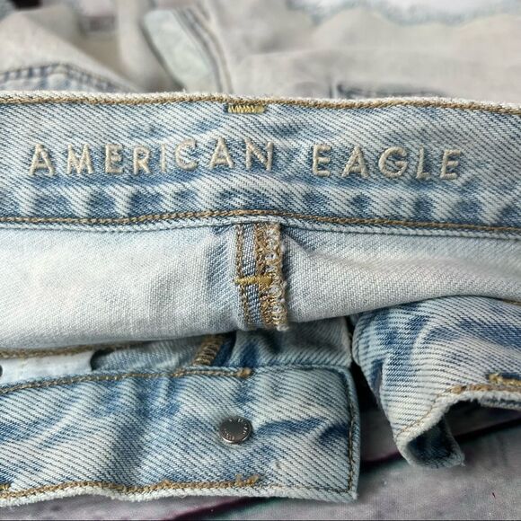 AE American Eagle Mom Shorts Raw Hem Size 2 - Picture 8 of 10